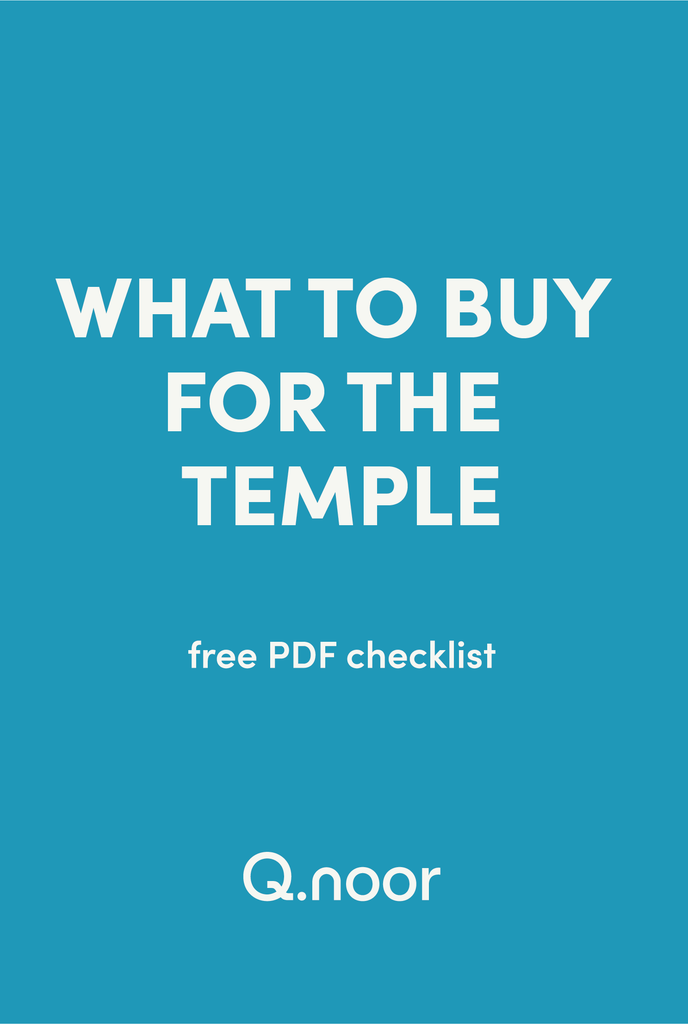 Temple Prep Shopping List